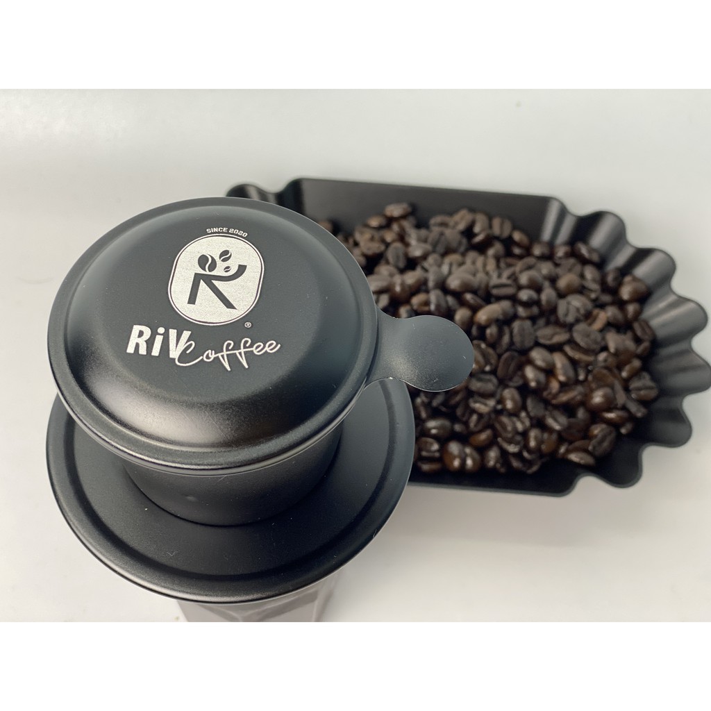 Phin nhôm cao cấp màu đen thương hiệu RiV Coffee
