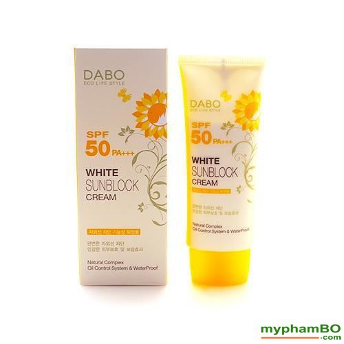 KEM CHỐNG NẮNG DABO WHITE SUNBLOCK CREAM SPF50 PA+++