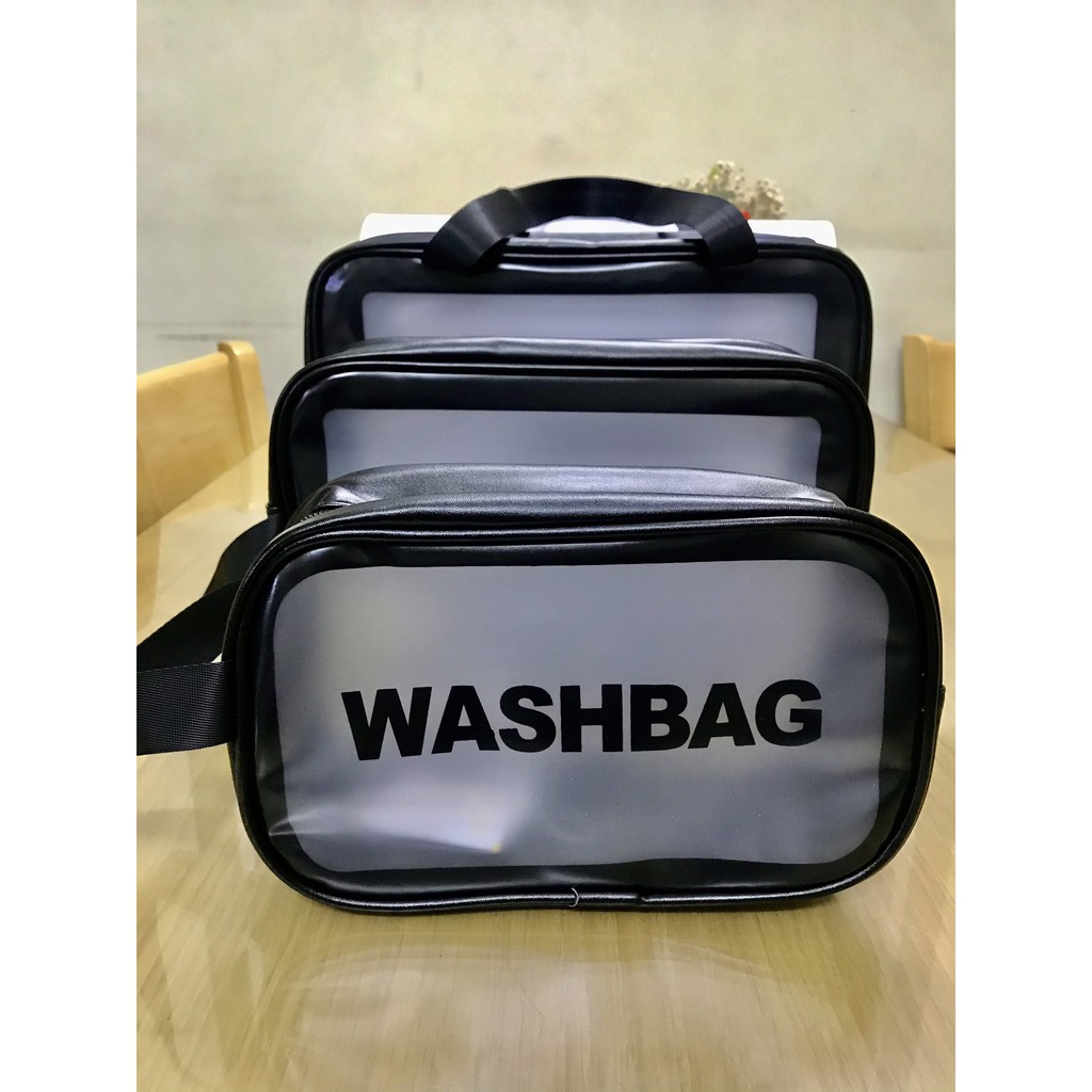 Set 3 Túi Đựng Mỹ Phẩm/ Đồ Trang Điểm Du Lịch Chống Thấm Nước Washbag