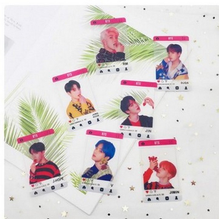 Card trong bts bộ quần áo thú đồ thần tượng,nhóm nhạc hàn quốc