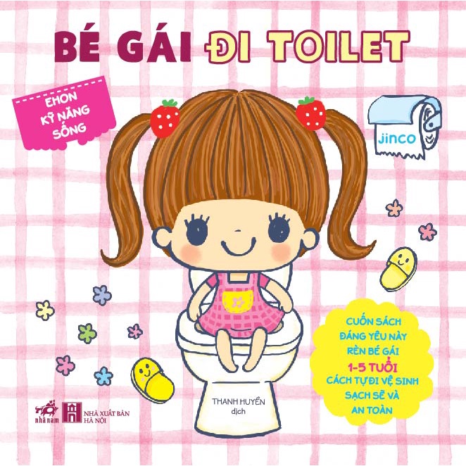 Sách - Ehon kỹ năng sống - Bé gái đi toilet (TB 2022)