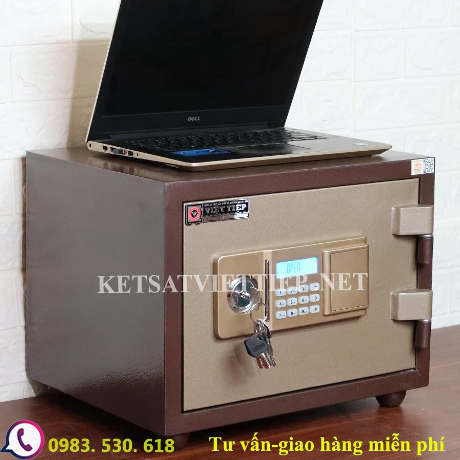 [CHINH HANG] Két sắt Việt Tiệp CV41E khóa điện tử- Két sắt mini-40KG