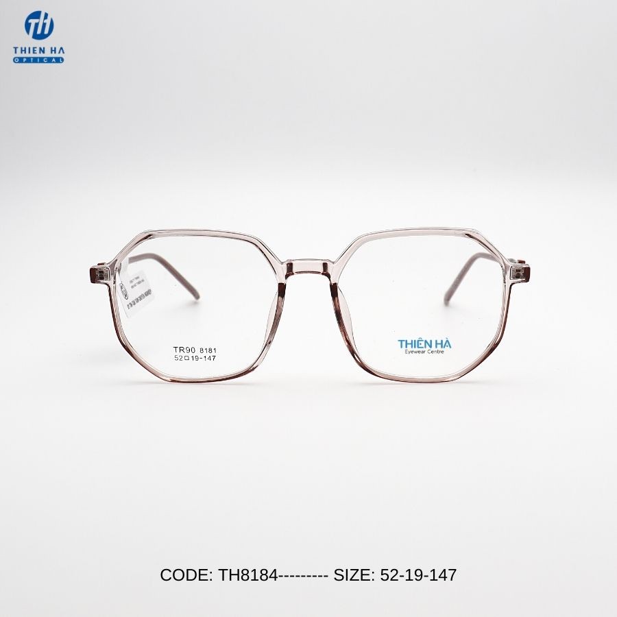 Gọng kính nhựa Thienha Eyewear TH8181, gọng kính cận đa giác thiết kế lạ mắt siêu nhẹ, nhiều màu, phong cách Hàn Quốc