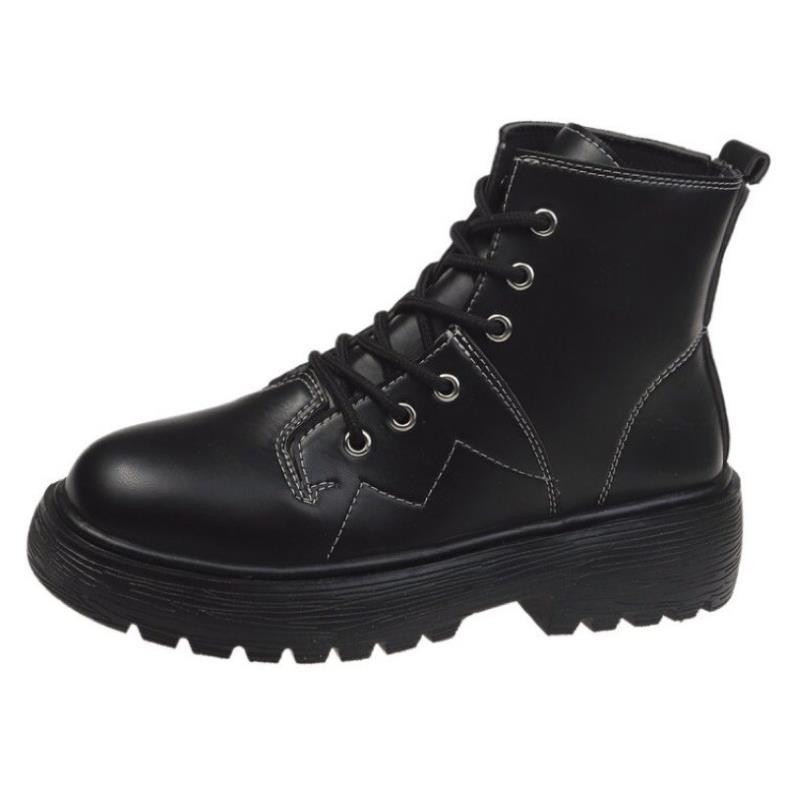 [Freeship] [hàng đẹp loại 1] Giày Bốt Martins 2 màu đen trắng phong cách boots ulzzang phòng cách hàn quốc cho nữ