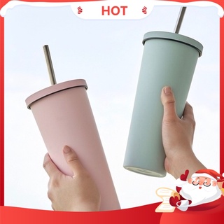 Ly giữ nhiệt 750ml kèm ống hút thép không gỉ 304 an toàn