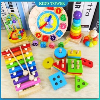 Combo Đồ Chơi Gỗ Montessori Giúp Bé Phát Triển Các Kỹ Năng
