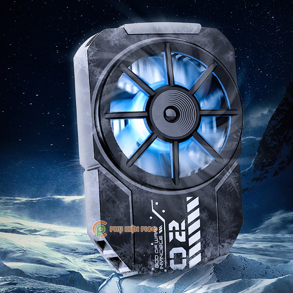 Quạt tản nhiệt điện thoại Memo DLA2 Quạt sò lạnh thế hệ mới Led Gaming RGB