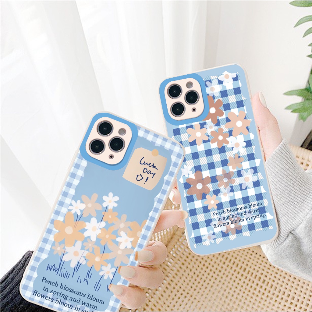 Ốp lưng iphone Blue Garden bóng cạnh vuông 6/6plus/6s/6splus/7/7plus/8/8plus/x/xr/xs/11/12/13/pro/max/plus/promax-g03