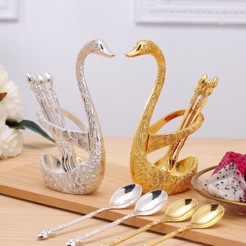 Cốc đựng thìa dĩa hình thiên nga