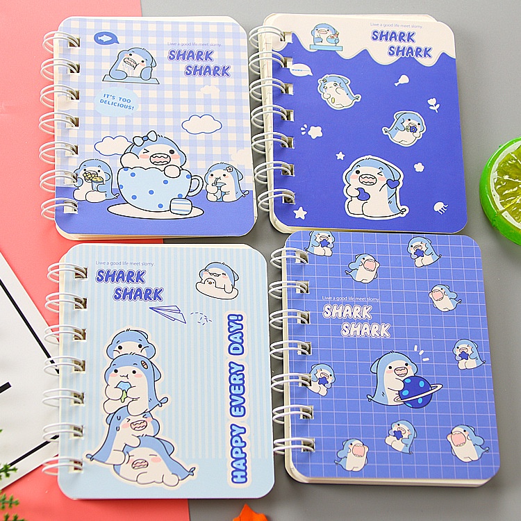 [V0051] Sổ tay A7 mini 80 trang hoạt hình nhiều mẫu December08.store