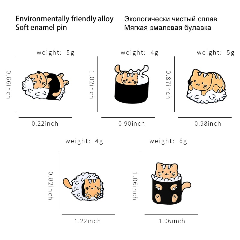 Ghim Cài Áo Hình Mèo Hoạt Hình Dễ Thương