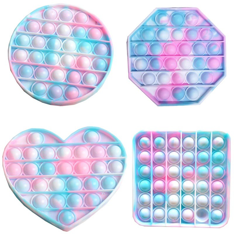 Đồ chơi nút bấm bong bóng giảm căng thẳng nhiều màu sắc cho trẻ em
