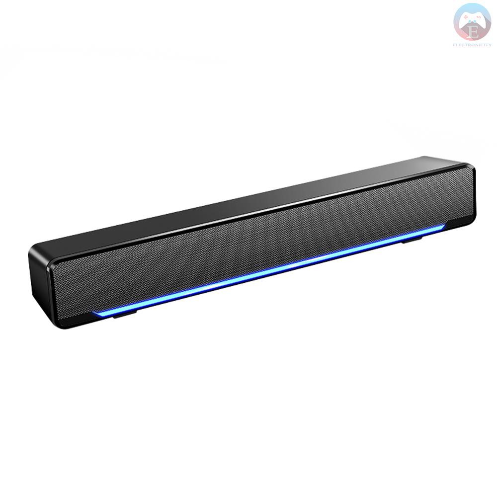 Ê SADA V-196 USB Wired Computer Speaker Bar Stereo Subwoofer Powerful Music Player Bass Surround Sound Box 3.5mm Audio I