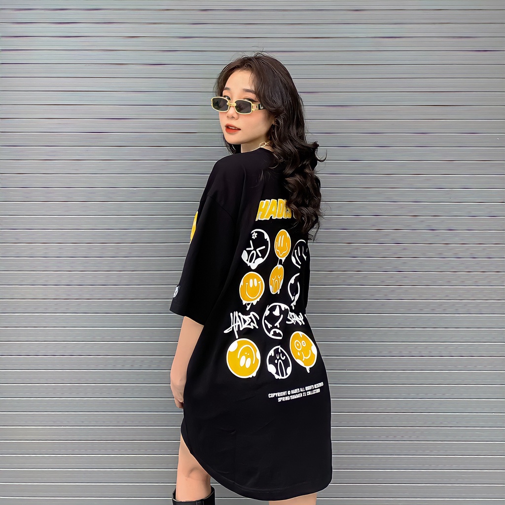Áo Thun Tay Lỡ Unisex EMOJI 100% Cotton - HADES Brand Chính Hãng | BigBuy360 - bigbuy360.vn