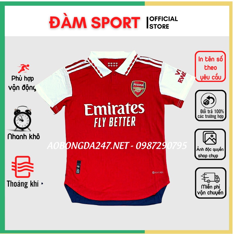 Áo Bóng Đá Arsenal Xanh Sân khách 3rd , Áo Đá Banh Hàng Thái Đẹp