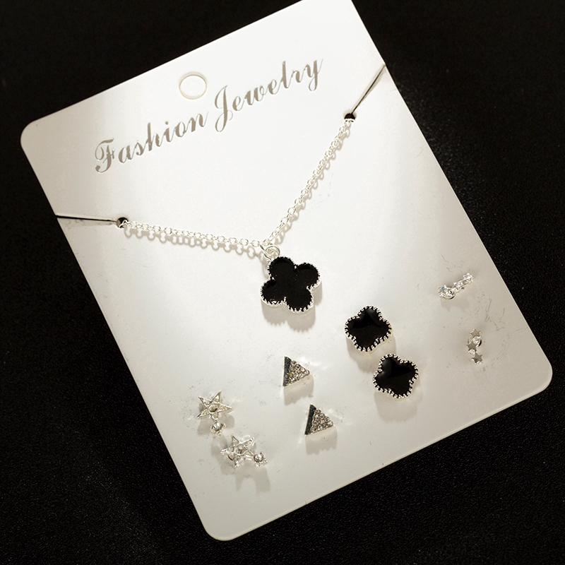 Set dây chuyền + khuyên tai phong cách Hàn Quốc dễ thương | BigBuy360 - bigbuy360.vn