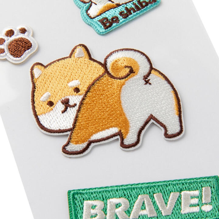 Sticker Trang Trí Case Điện Thoại ARTBOX Hàn Quốc Hình Chó Shiba Thêu Độc Lạ