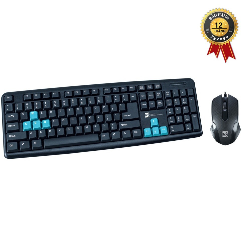 Bộ bàn phím và chuột có dây R8 1901 | BigBuy360 - bigbuy360.vn