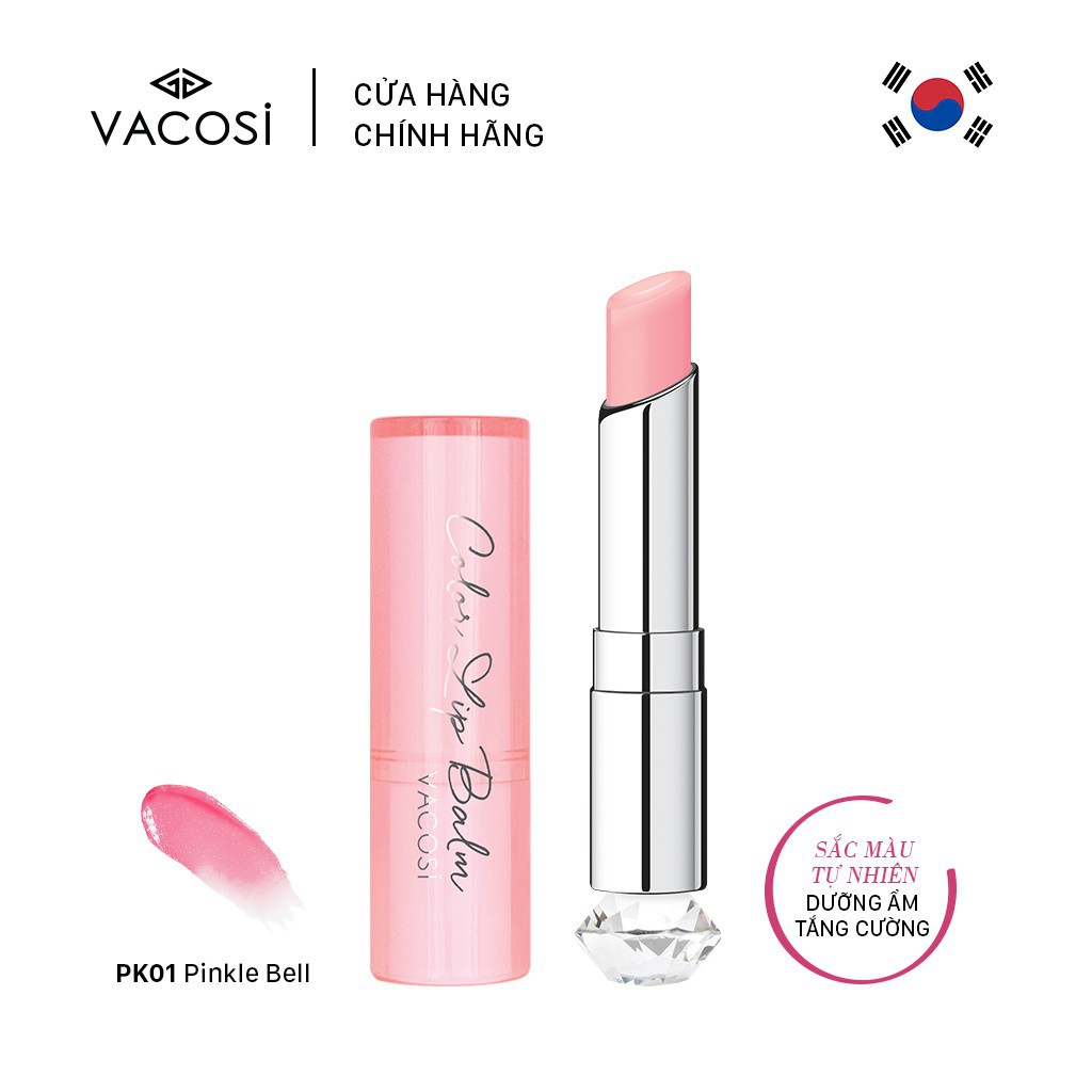 SON DƯỠNG CÓ MÀU VACOSI - PK01: Pinkle Bell