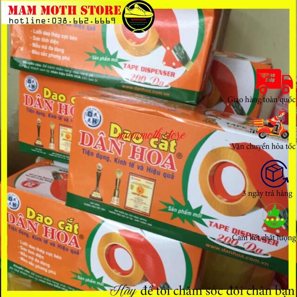 Dụng cụ cắt băng dính bằng tay tiện lợi thuận tiện cho việc đóng hàng phân phối shop MAMMOTH