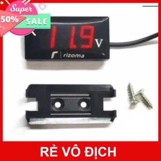 Báo bình - Đồng hồ đo volt Rizoma led 2 màu xanh đỏ