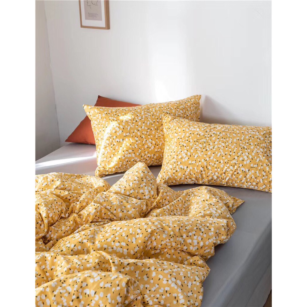Bộ Chăn Ga Gối Cotton Cao Cấp Hàn Quốc mẫu hoa mới nhất 2020