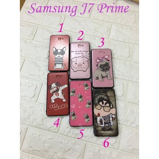 Ốp lưng in hình thời trang cho Samsung Galaxy J7 Prime Tặng dây đeo điện thoại
