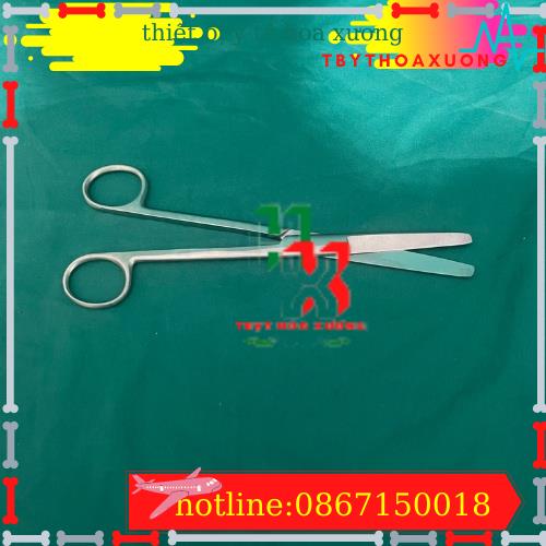 [ Hàng Cao Cấp ] Kéo Y Tế Thẳng Hai Đầu Tù 20cm Parkistan - Kéo Cắt Thuốc 20cm