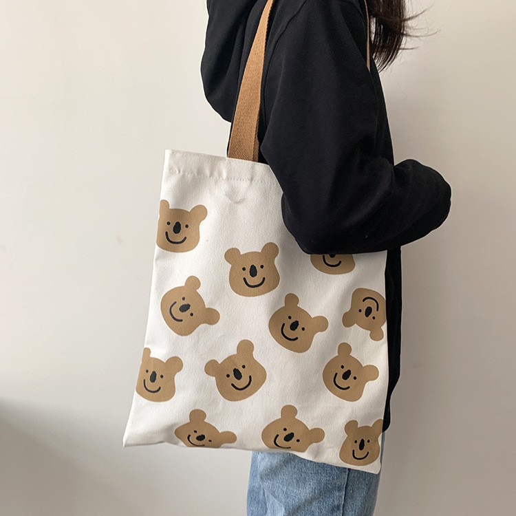 Túi tote vải mềm vải canvas thời trang ulzzang đi chơi đi học giá rẻ TT1