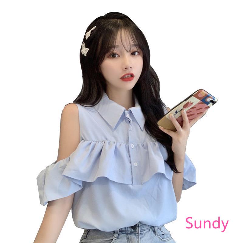 Áo Kiểu Búp Bê Hở Vai Thời Trang Mùa Hè Xinh Xắn Cho Nữ