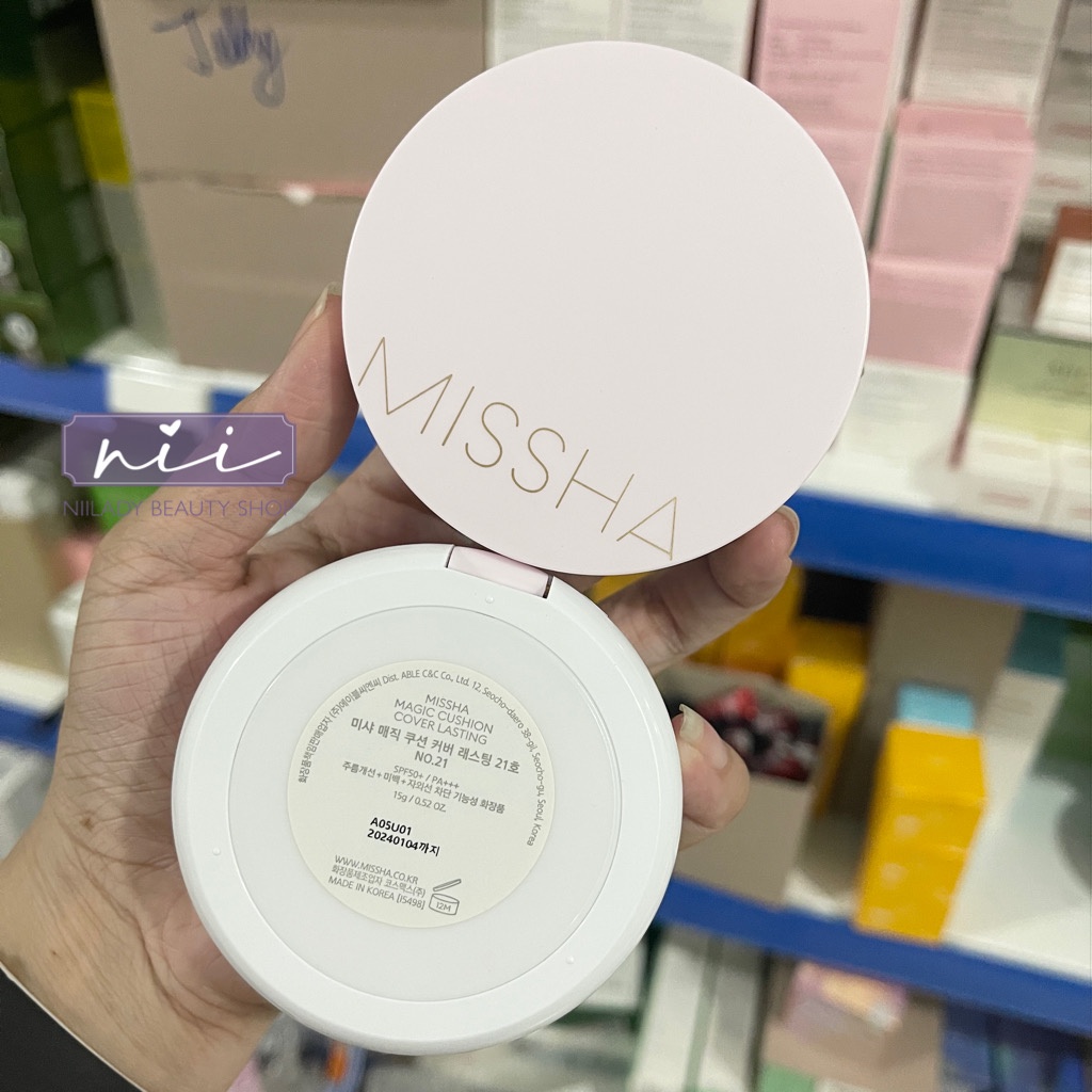 (Thanh lý) Phấn nước Missha Magic Cushion Cover Lasting (Hồng)