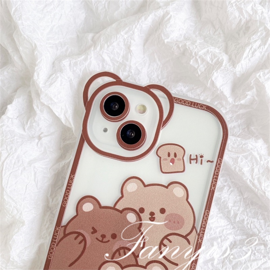 Ốp Điện Thoại Mềm Trong Suốt In Hình Thú Hoạt Hình Cho iPhone 14 13 12 11 Pro Max X XR Xs Max 8 7 6 6s Plus SE 2020