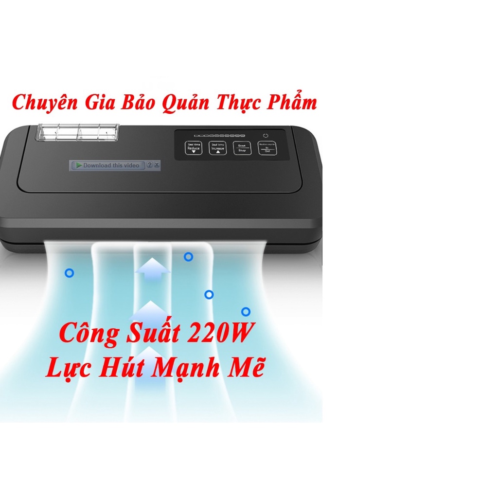 Máy hút chân không thực phẩm, máy hút chân không không kén túi, máy hút chân không công nghiệp P290 hàng chính hãng