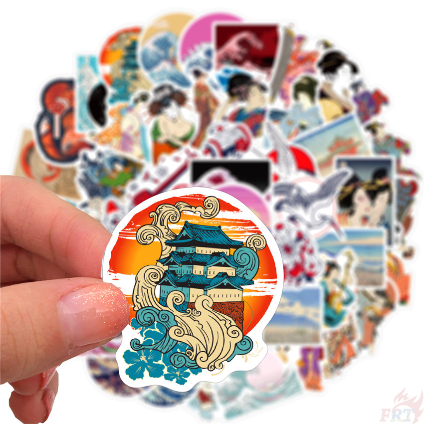 ❉ Ukiyoe - The Great Wave off Kanagawa Series 01 Stickers ❉ 50Pcs/Set Waterproof DIY Fashion Doodle Decals Stickers