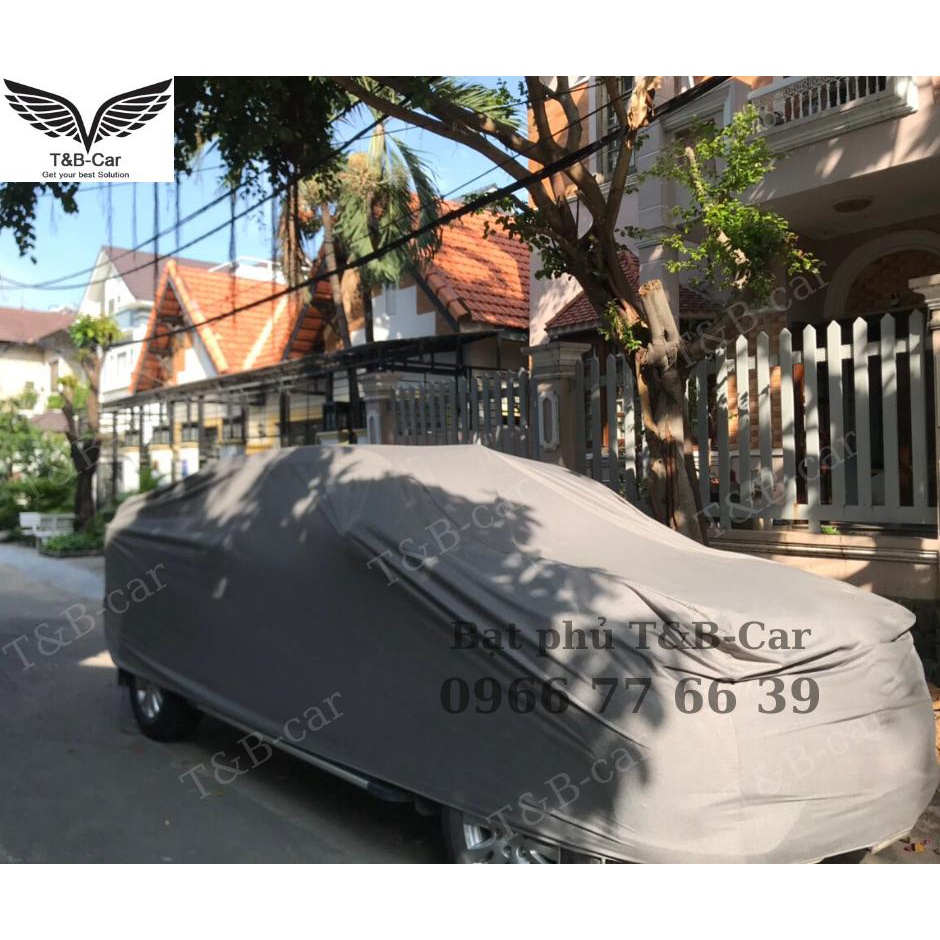Bạt phủ ô tô bán tải vải dù cán da cao cấp che nắng, chống mưa, chống gió và chống bụi bẩn, áo trùm xe cao cấp