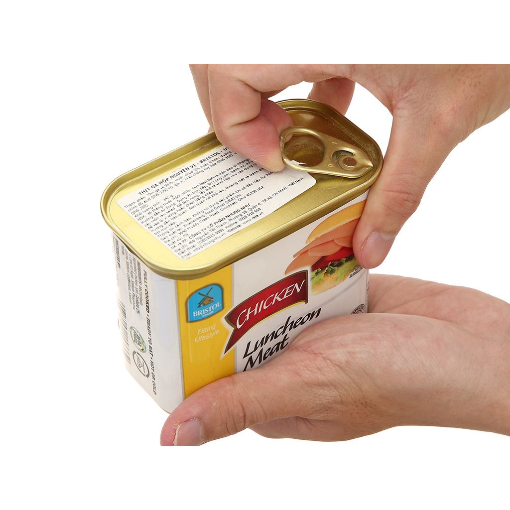 Thịt Gà Nguyên Vị Bristol 340g - Chicken Luncheon Meat