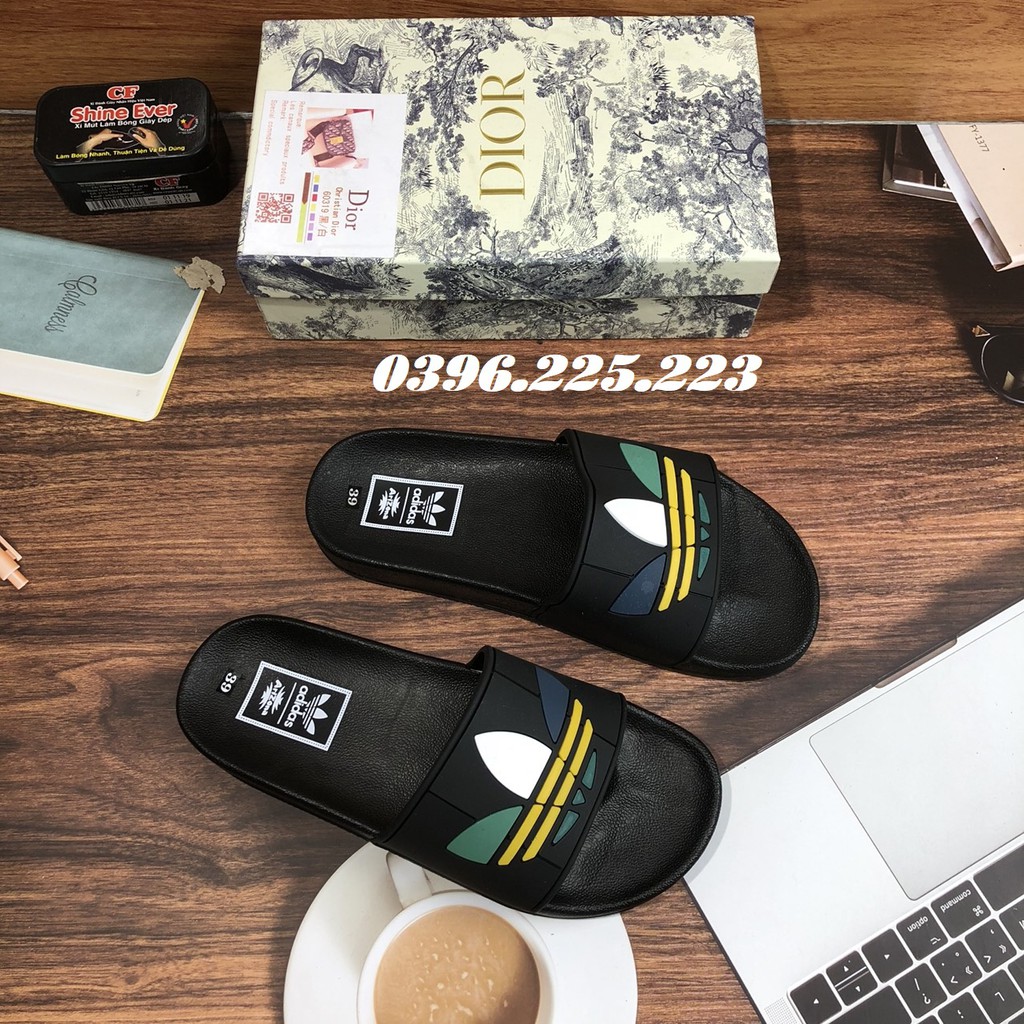 [SALE KHÔ MÁU]Dép nam ❤️FREESHIP❤️ Dép quai ngang ADIDAT màu đen 2 size nam, nữ