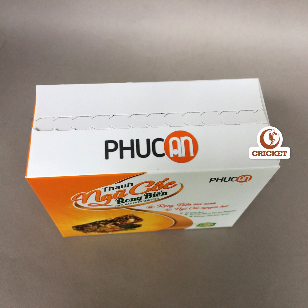 [Mã 267FMCGSALE giảm 8% đơn 500K] Thanh Ngũ Cốc Rong Biển Phúc An (Hộp 5 Thanh) - Rong Biển Tươi Xanh Ngũ Cốc Nguyên Hạt | BigBuy360 - bigbuy360.vn