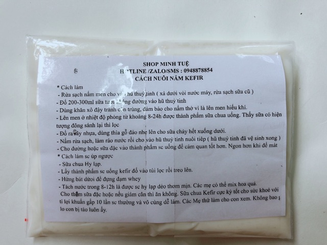 Nấm Kefir - BẢO HÀNH NẤM ĐẾN TAY KHÁCH HÀNG