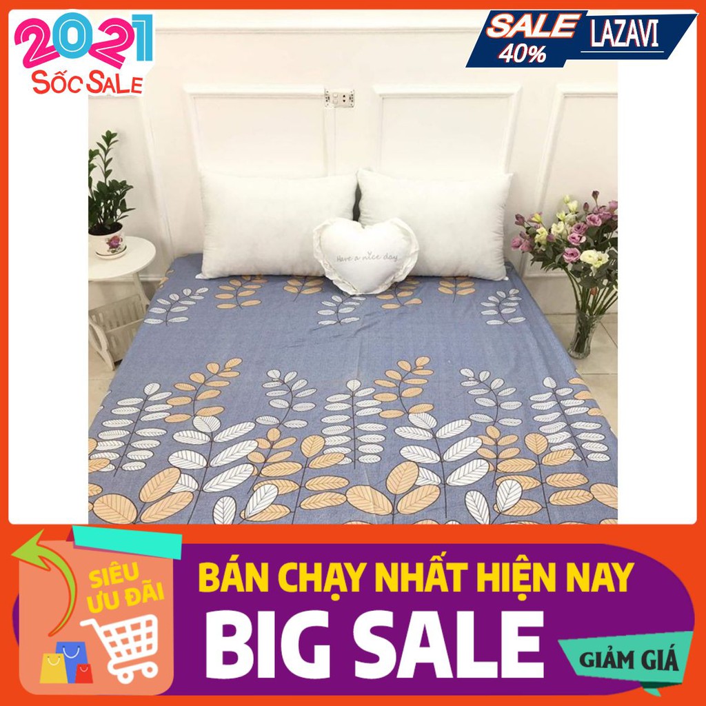 Ga bọc giường bo chun cotton poly họa tiết 1m8 | BigBuy360 - bigbuy360.vn