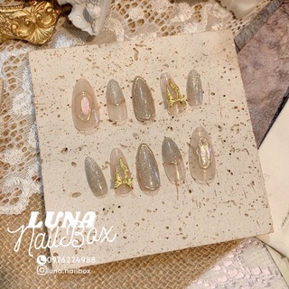 Nail box thiết kế charm nơ
