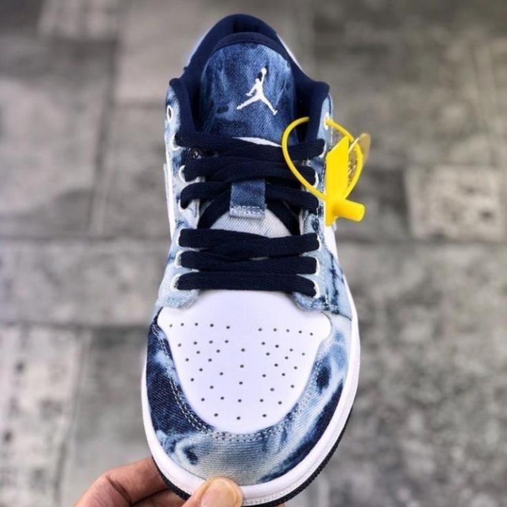 [MIỄN PHÍ SHIP] Giầy Thể Thao Air Jordan Low denim jeans màu xanh da bò | BigBuy360 - bigbuy360.vn