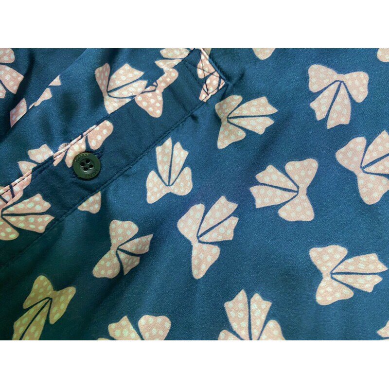 Áo sơ mi họa tiết Mint Clothing sz S