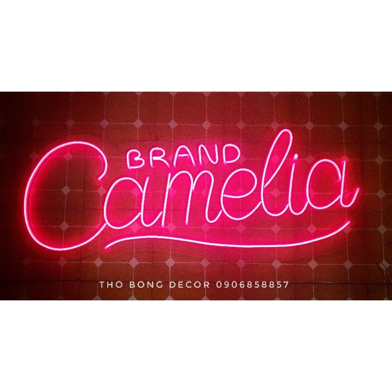 MẪU 41 Bộ Đèn Led Neon Sign thiết kế theo yêu cầu : GRAND CAMELIA