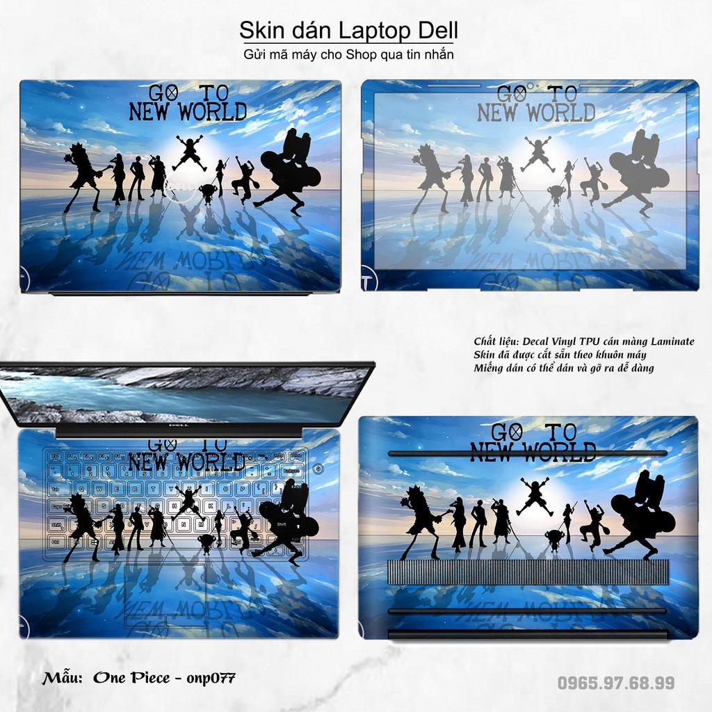 Skin dán Laptop Dell in hình One Piece nhiều mẫu 6 (inbox mã máy cho Shop)