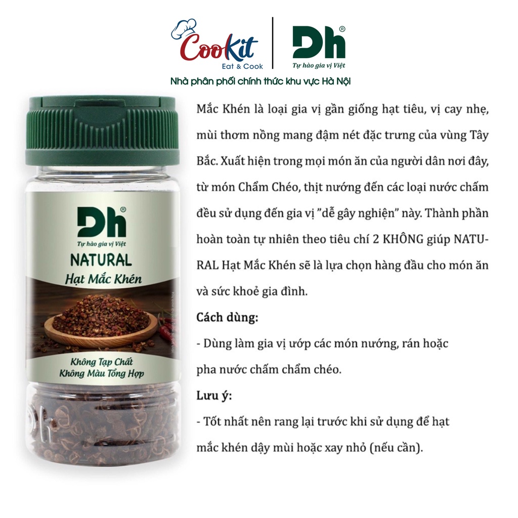 Hạt mắc khén Natural Dh Foods Gia vị, nguyên liệu nấu ăn 15gr