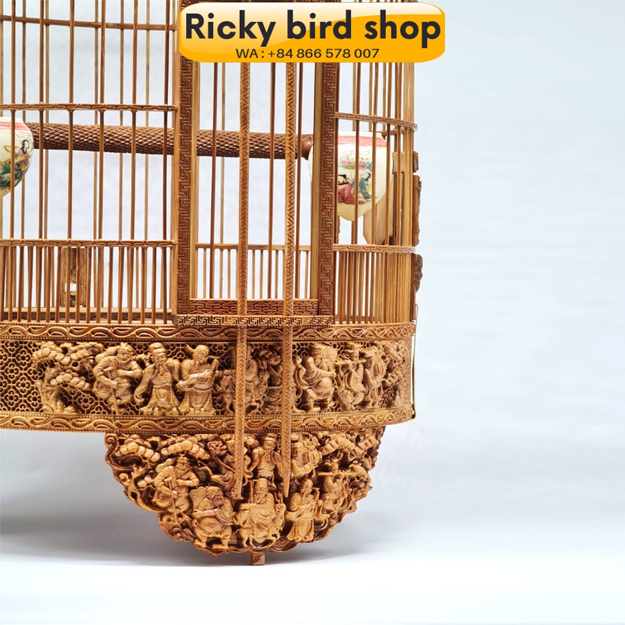 Lồng chim họa mi chạm 3D - Tích Bát Tiên
