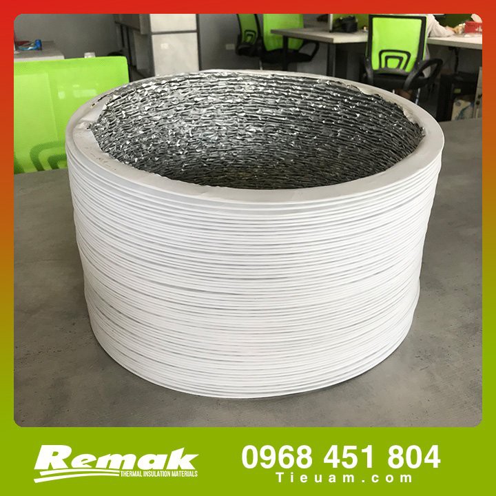 Ống bạc dẫn khí 2 lớp size 250mm phủ nhựa siêu dẻo dai