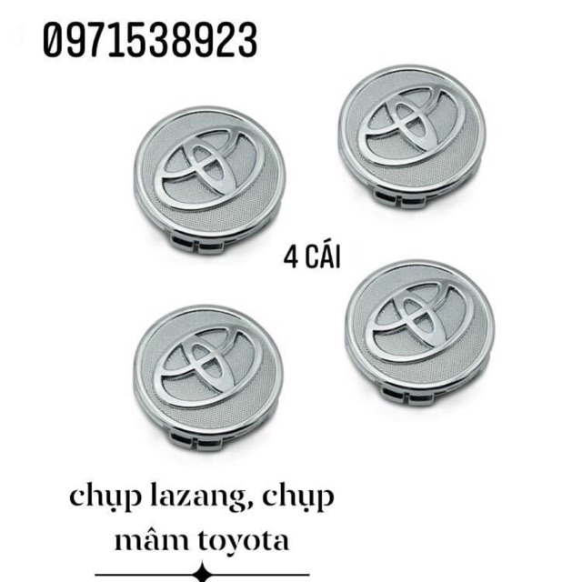 nắp chụp lazang 57mm Cho Toyota Camry innova Yaris Corolla altis vios hàng oem loại xịn đẹp 1 cái