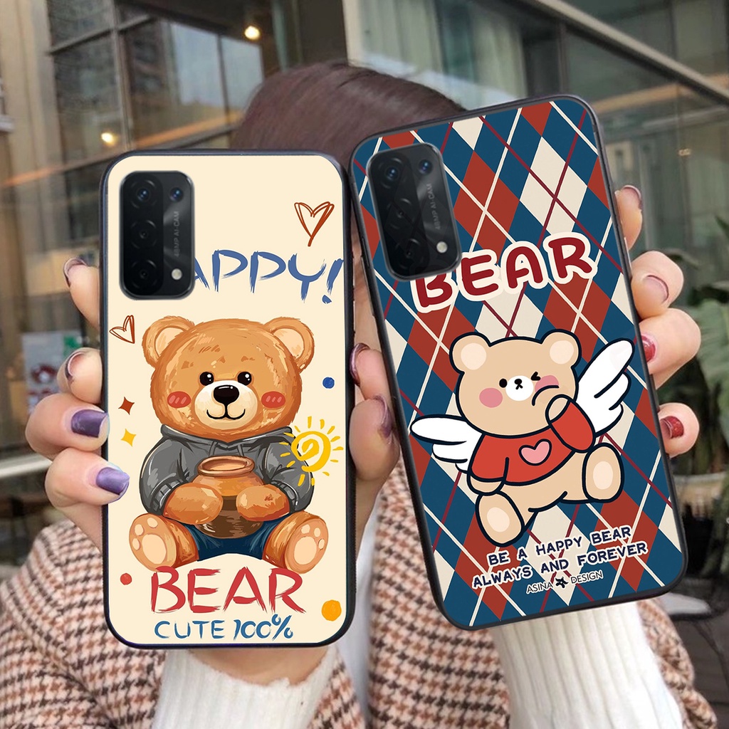 Ốp lưng Oppo A54 / A55 4G / A55 5G in hình cute, mẫu chú gấu siêu đẹp- GIÁ RẺ